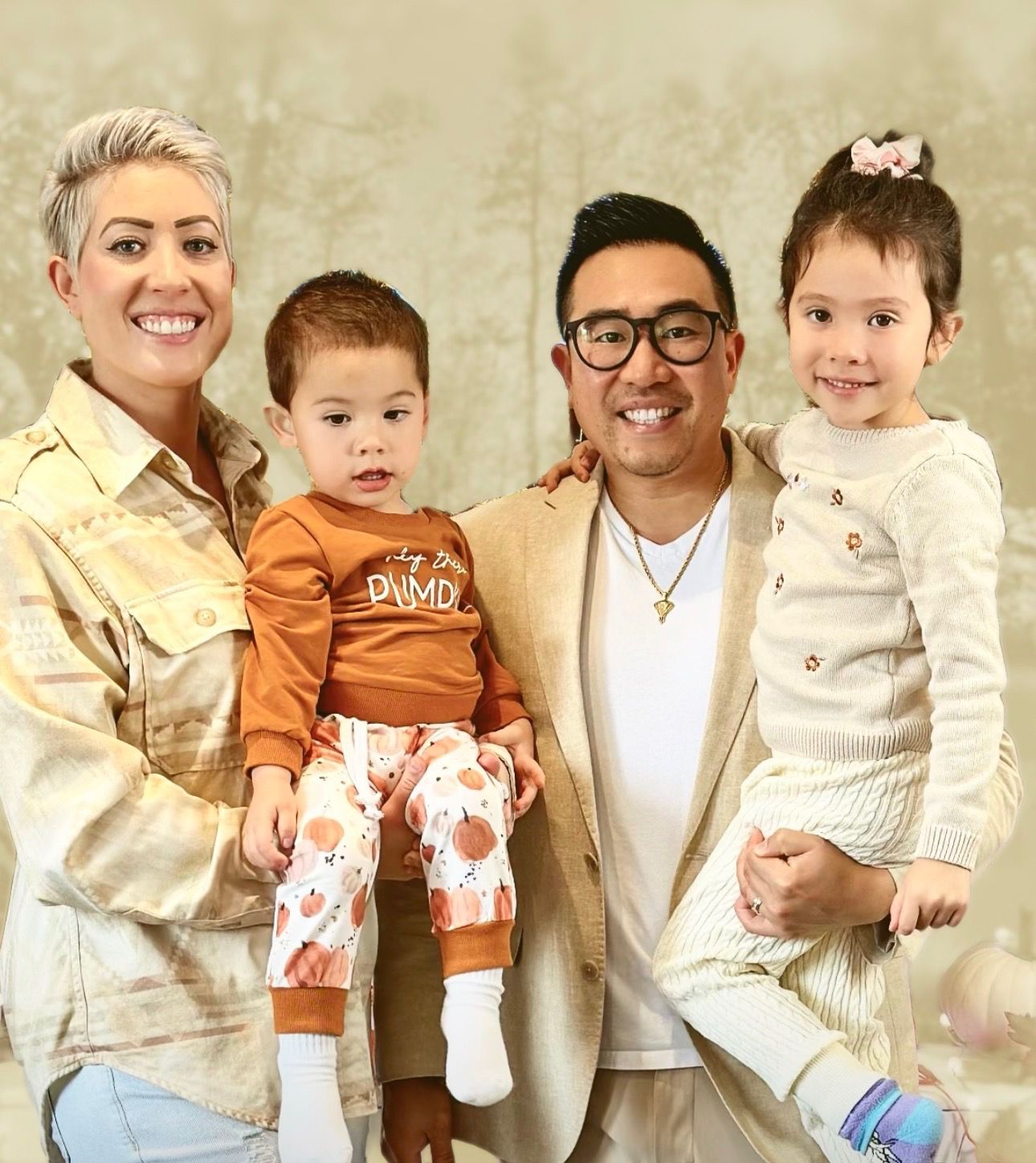 Jack and April with family